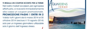 Buono sconto per Aquardens Terme: è il regalo di La Vie On Road
