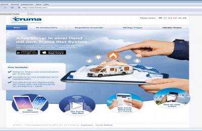 Nuovo sito web per l’iNet System di Truma