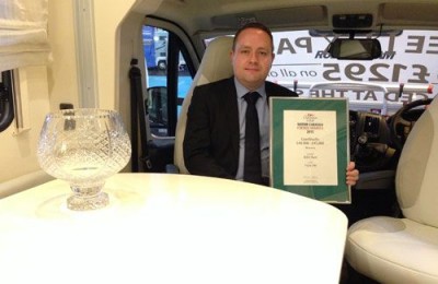 Roller Team trionfa in Inghilterra al 2015 Caravan Club Design Award