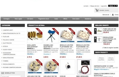 Al via l'e-commerce di Camping Garage