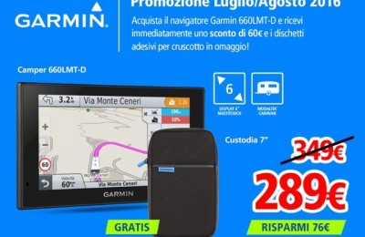 Garmin: in promozione il navigatore per camperisti con il nuovo sistema digitale di info traffico DAB