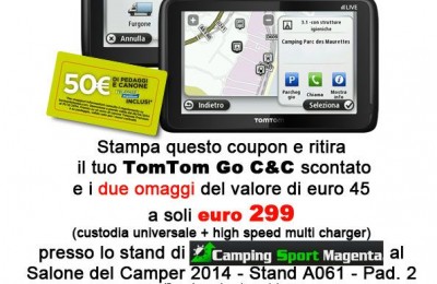 Con l'offerta TomTom al Salone del Camper