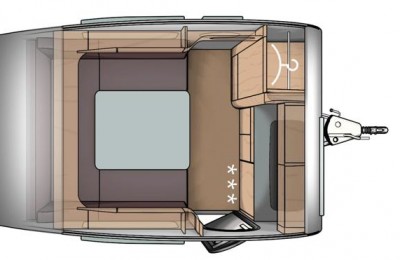 Caravan Tabbert T@b 320 Basic Usata 2022 Garantita Solo 750 Kg