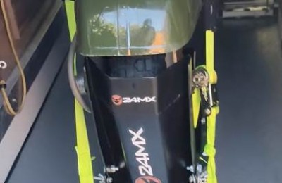 Porta moto per gavone camper