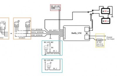 Leggere la tensione delle batterie da casa