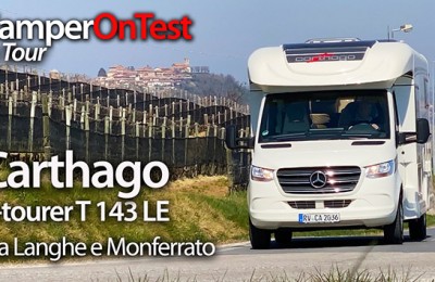 Carthago c-tourer T 143 LE - Il rinnovato semintegrale tedesco nella versione su Mercedes-Benz in prova sulle strade di Langhe e Monferrato