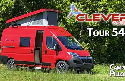 Clever Tour 540 - Un van compatto dal prezzo contenuto, ma con buone dotazioni di serie e in grado di offrire, con il tetto a soffietto, fino a 5 posti letto