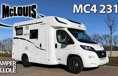 McLouis MC4 231: Fino a 4 posti letto e gavone garage posteriore in meno di sei metri di lunghezza