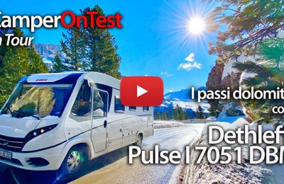 Con il Dethleffs Pulse I 7051 DBM sui passi dolomitici - CamperOnTest On Tour - Motorhome review