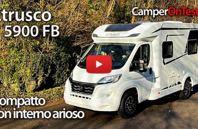 Etrusco T5900 FB: semintegrale compatto con letto alla francese, interni ariosi e letto basculante