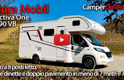 Eura Mobil Activa One 690 VB: fino a 8 posti letto, due dinette, doppio pavimento in meno di 7 metri