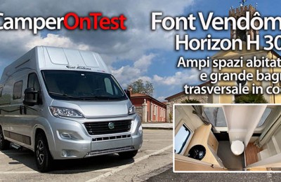 Font Vendôme Horizon H300 - Un van alternativo, con ampi spazi abitabili e grande bagno trasversale in coda