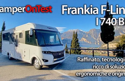 Frankia F-Line I 740 BD: un motorhome raffinato, tecnologico, ricco di soluzioni ergonomiche e originali