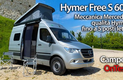Hymer Free S 600 - Meccanica Mercedes-Benz Sprinter, qualità e soluzioni Hymer, fino a 5 posti letto