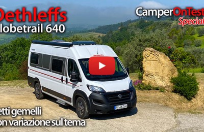 Dethleffs Globetrail 640: un van con letti gemelli che presenta alcune soluzioni originali.