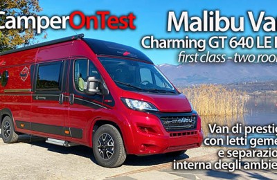 Malibu Van Charming GT 640 LE RB: un furgonato di prestigio con un particolare sistema di separazione degli ambienti interni