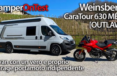 Weinsberg CaraTour 630 MEG [OUTLAW] - il van con garage per moto indipendente