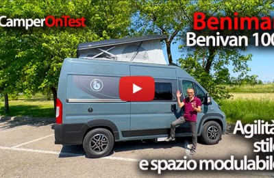 Benimar Benivan100: van da 541 cm, maneggevole ma con 4 posti letto grazie al tetto a soffietto