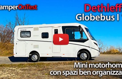 Dethleffs Globebus I 1: mini motorhome con spazi ben organizzati