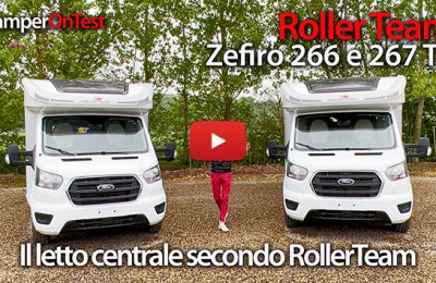 Roller Team Zefiro 266 TL e 267 TL: il letto centrale nautico secondo Roller Team