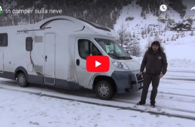 In camper sulla neve