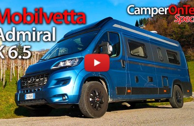 Mobilvetta Admiral K6.5: un van di design con garage e letto basculante tra le Colline del Prosecco