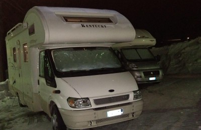 Weekend di fine inverno a Macugnaga in camper