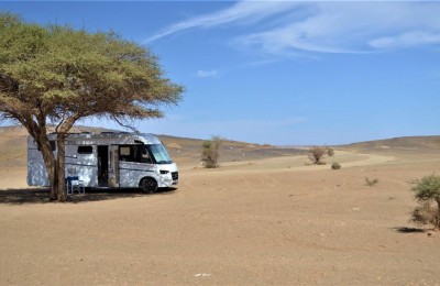 Nel deserto Marocchino, in camper