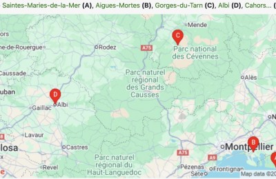 Francia centro meridionale in camper