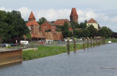 Tangermünde la città fortificata sull'Elba, in camper