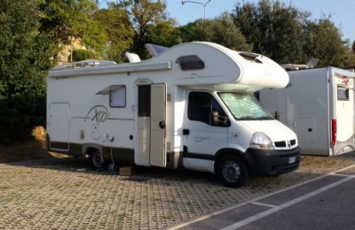 Perugia e fabbrica del cioccolato in camper