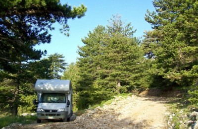 Gita alla punta del Taigeto in camper