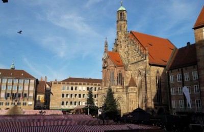 Norimberga durante il mercatino di Natale in camper