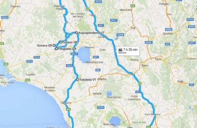 Lazio e Toscana i Borghi in Tufo in camper