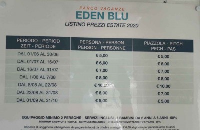 Area sosta Eden Blu