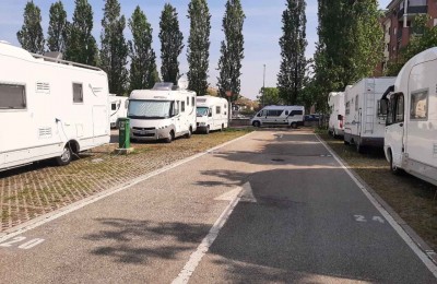 Parcheggio camper Caio Mario