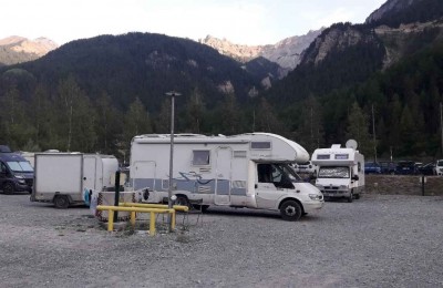 Area camper del Camping Valle Stretta