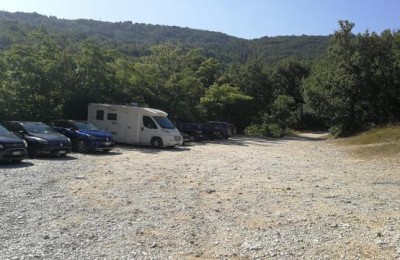 Parcheggio delle gole di Aielli-Celano