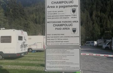 Area sosta camper Champoluc