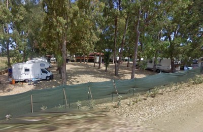 Area sosta camper vicino al chiosco Vistamare
