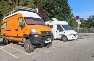 Wohnmobilstellplatz am Bahnhof Kritzendorf