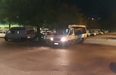 Parking camping-car
