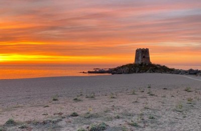 Sosta camping Torre di Bari Sardo 