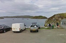 Parcheggio del traghetto per Handa Island