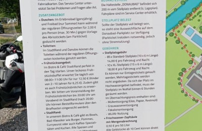 Wohnmobil Stellplatz am Donau