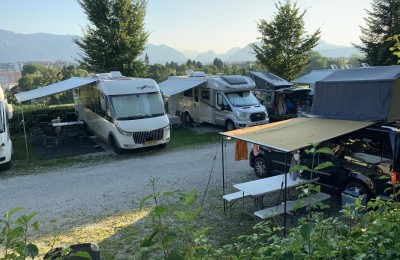 Panorama-Camping-Stadtblick