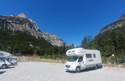 Area camper del Camping Valle Stretta