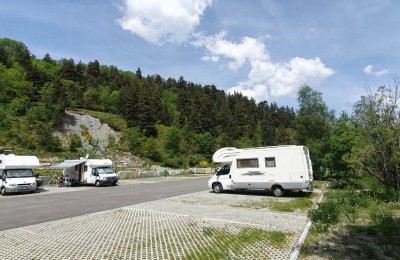 Area sosta Cesana Torinese