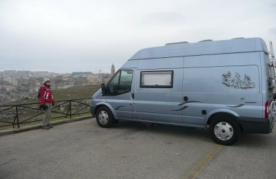 Area di sosta a Matera
