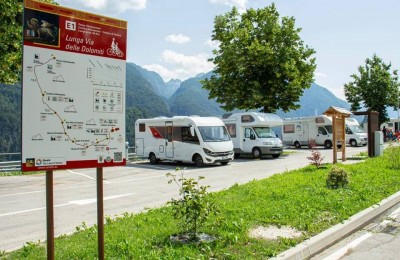 Inaugurata a Calalzo di Cadore (BL) la nuova area di sosta camper